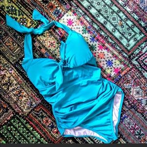 Seafolly One Piece Turquoise Swimsuit